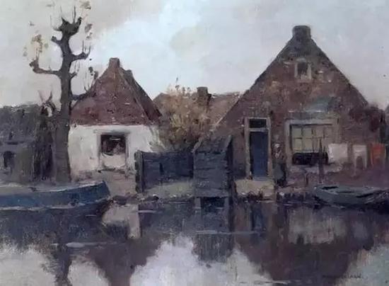 
1895-1900 A House along the River Gein