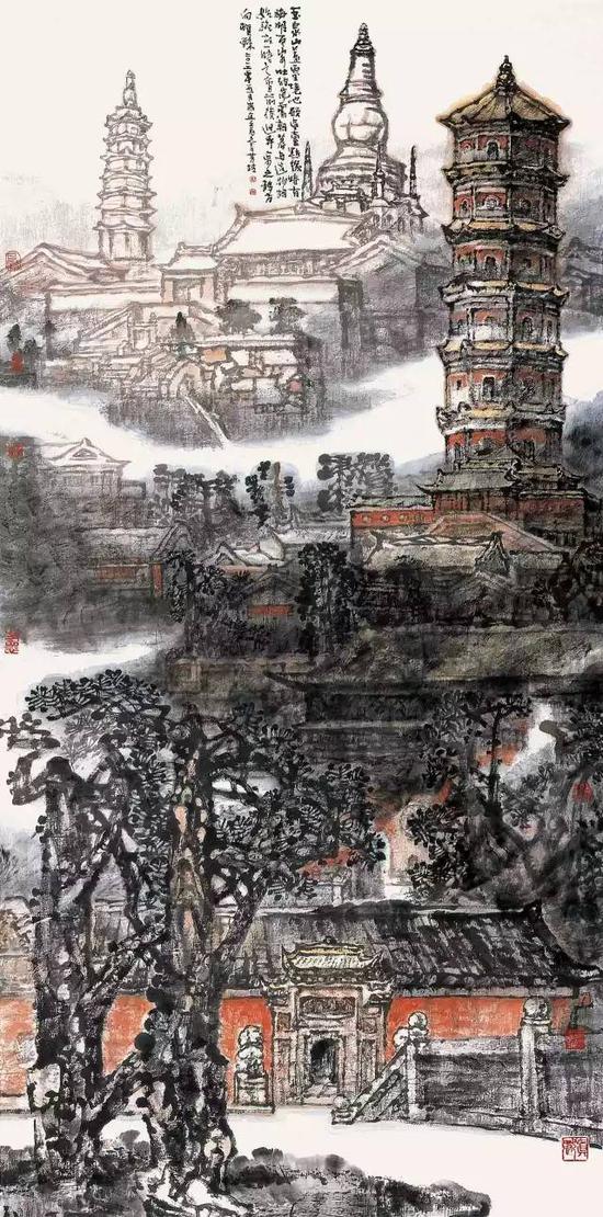 《玉泉山》180x96cm 2012年