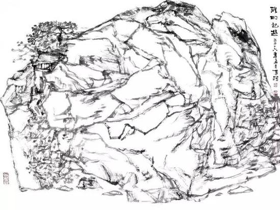 《雅坳纪游》54×72cm 2014年