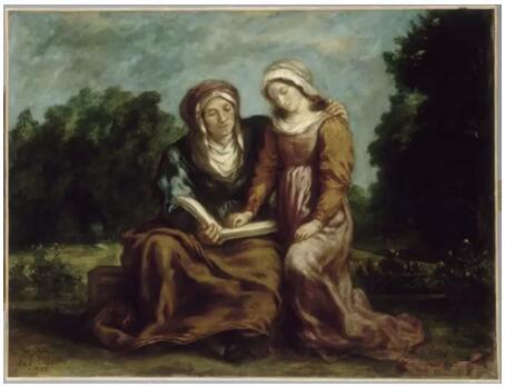 《圣母的教育》(L'Education de la Vierge),欧仁·德拉克罗瓦(Eugène Delacroix),1842,欧仁·德拉克罗瓦国立美术馆,巴黎
Photo (C) musée national Eugène Delacroix