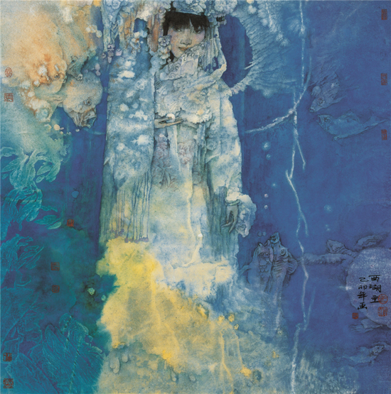 《全图本新绘图聊斋志异》画选 ·西湖主  67 ×67cm