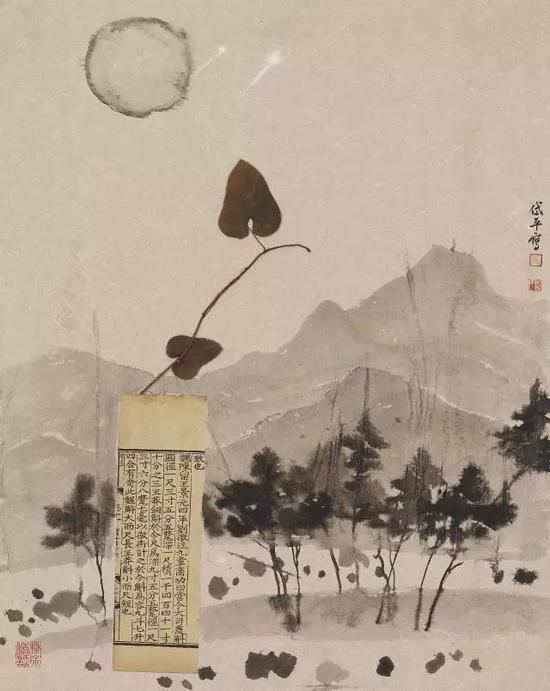 纸本镜心 50×40 CM
