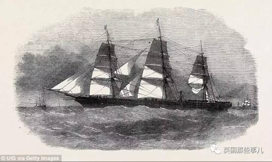 1859年10月24日,皇家宪章号满载着英国赴澳洲的淘金者从墨尔本返航回利物浦,