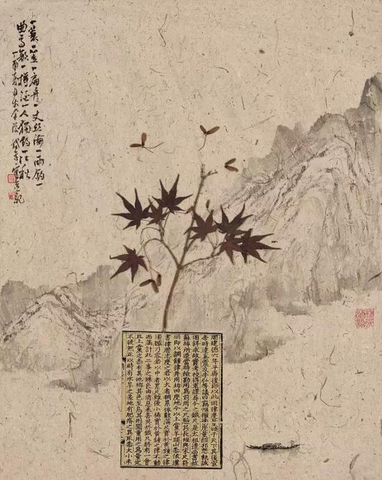 纸本镜心 50×40 CM