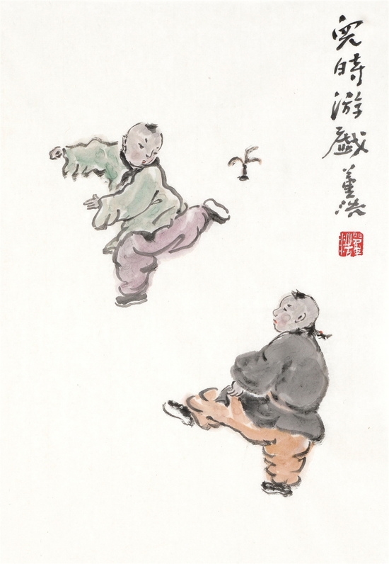 《我踢一脚》 45cm×68cm