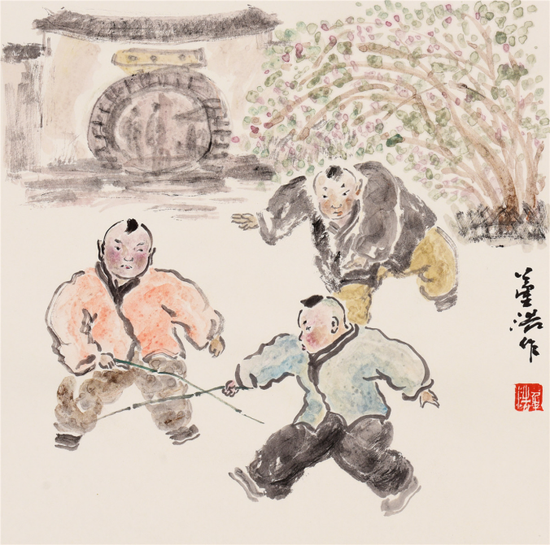 《城南旧事》 50cm×50cm