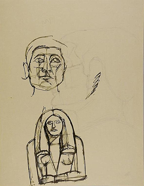 贾科梅蒂 Alberto Giacometti - 埃及手稿