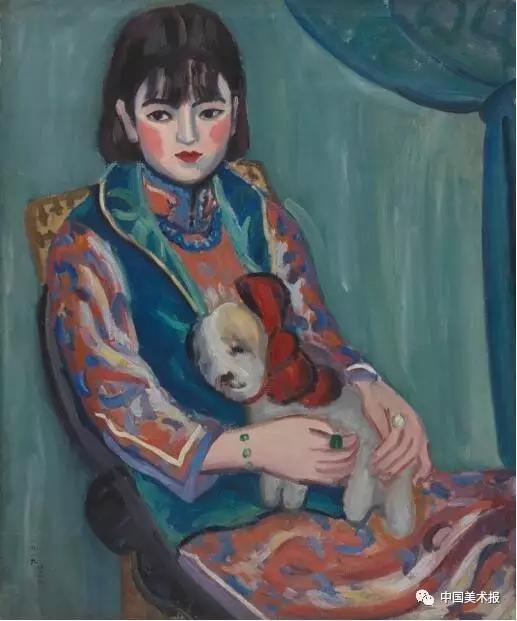 少女像 关紫兰 油画 72.5×60.5cm 1929年 中国美术馆藏