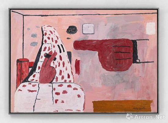 　2017巴塞尔博览会销售作品：菲利普·加斯顿 《Scared Stiff》， 1970 布面油画作品，售价：1500万美元。