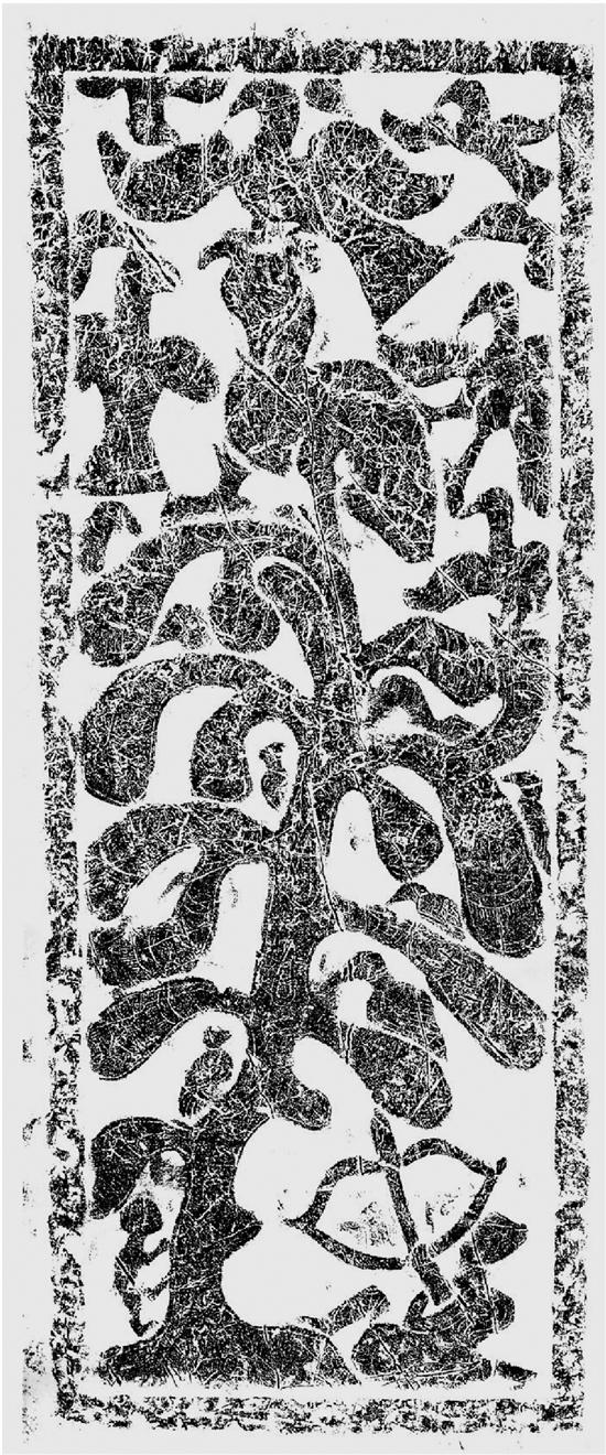 莒县沈刘庄墓前室西面中间立柱正面画像 81×29cm 莒州博物馆