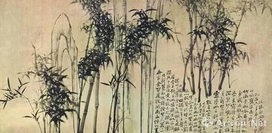 清代 郑板桥 《丛竹图》