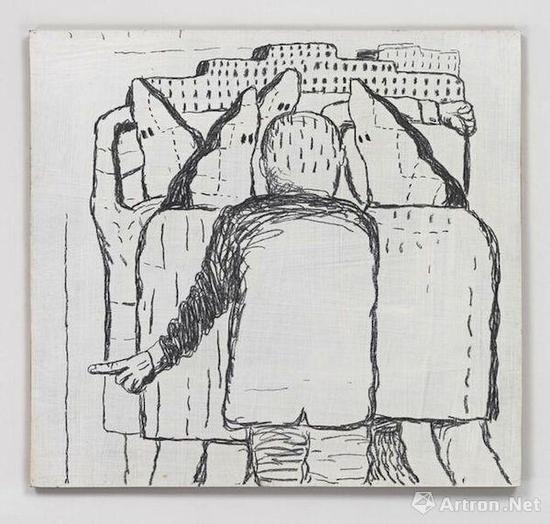 Philip Guston 《Untitled》, 1969 油画综合材料作品，售价：200万美元.