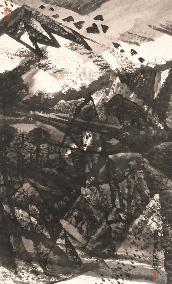 《风欲起》 113cm×69cm  1985年