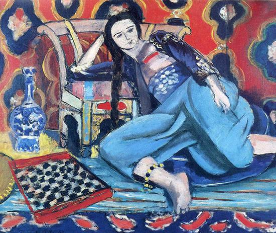 马蒂斯，《后宫佳丽与土耳其椅子》，1928年