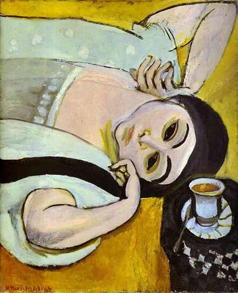 马蒂斯，《洛雷特和一杯咖啡》，1917年