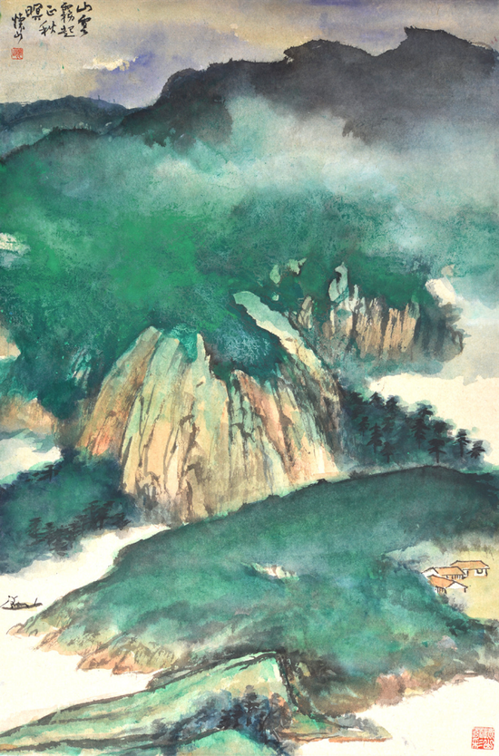 《山云雾起正秋冥》 69x46cm