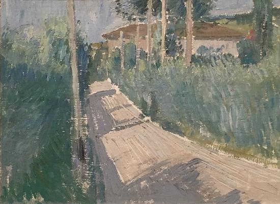 风景,油画,1913