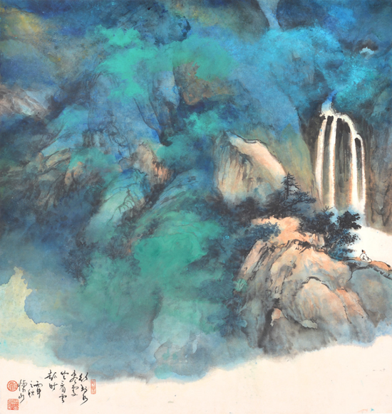 《坐看云起时》 76x72cm