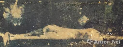 顾福生《月梦》 油彩 画布 46 x 124 cm 1960年作 白先勇藏