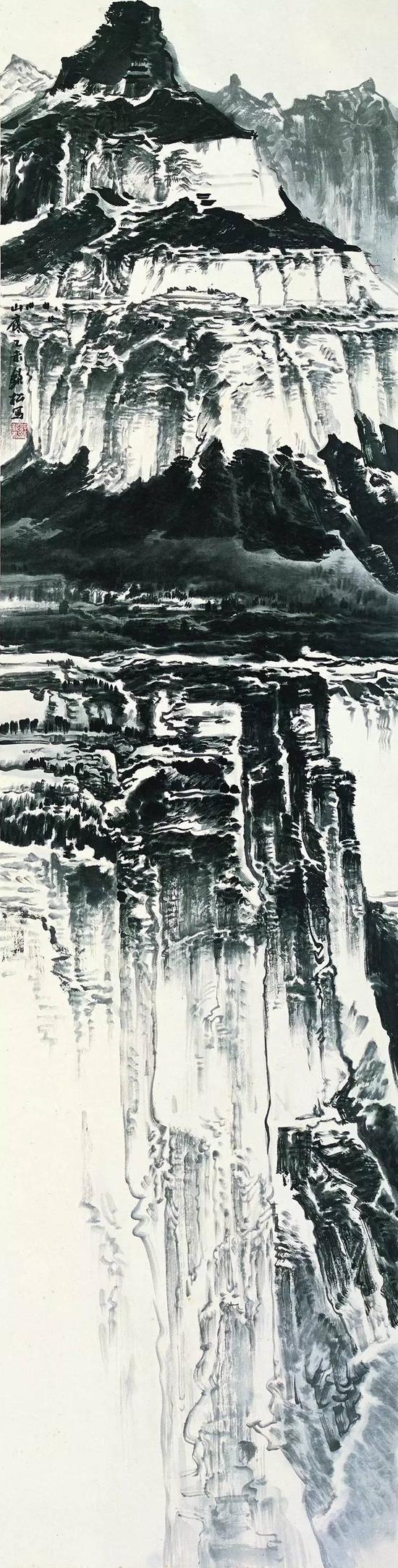 山底，248×62cm，许钦松，2015年