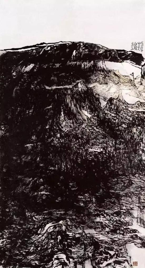北山石仔屿之三 186cm×101cm
2010年