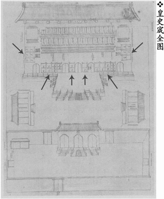 皇史宬全图（取自李鹏年《皇史宬——我国古老的档案库》）