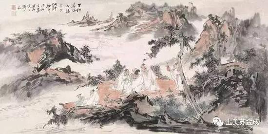 《坐领春风》68cm×136cm