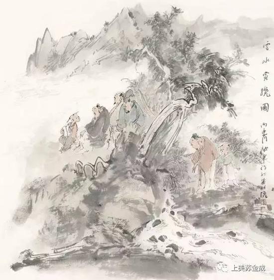 《云水赏揽》68cm×68cm