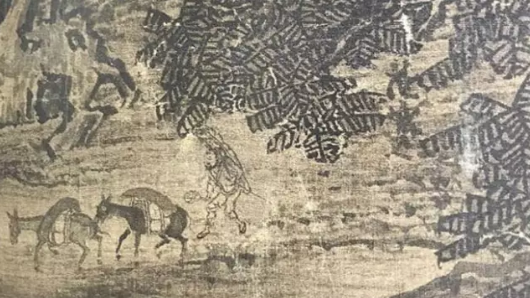 图片： Detail from a work by Fan Kuan （11th century）。图片：Courtesy the Taiwan National Palace Museum