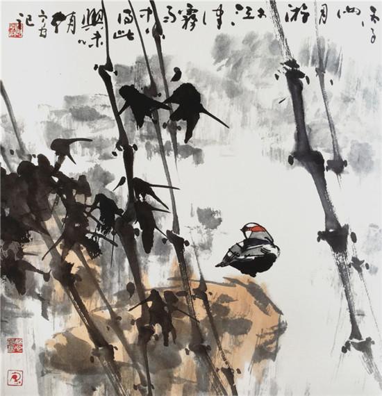 《江津雾雨》 68×68cm 1996年