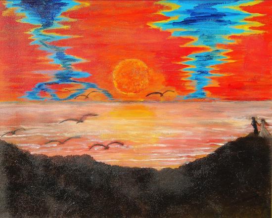 刷屏的小朋友的画|一元购画