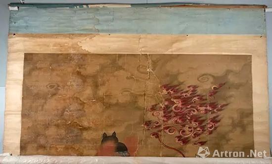 《道教雷部辛天君画像》局部