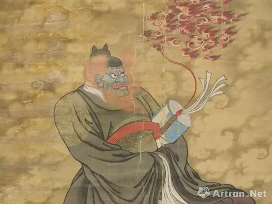 《道教雷部辛天君画像》局部