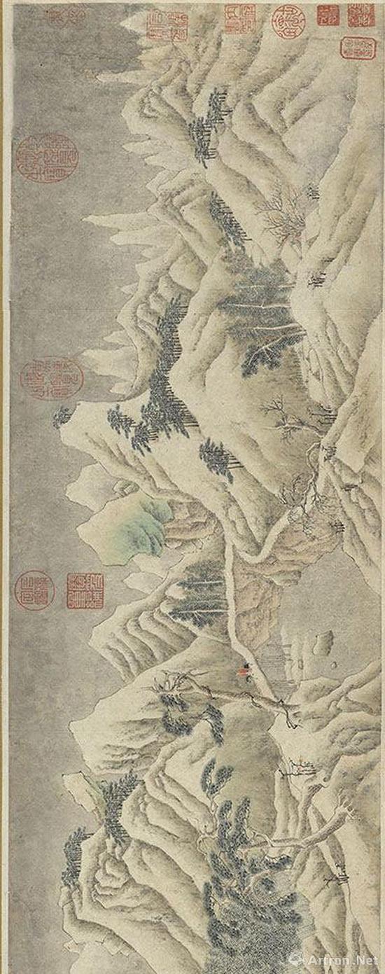 文徵明《关山积雪图》全卷