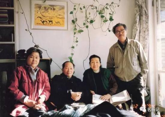 与黄苗子、郁风先生 1994年
