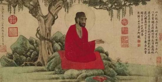 《红衣罗汉图卷》
