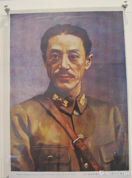 1932年，蒋兆和为抗日将军蒋光鼐绘油画像