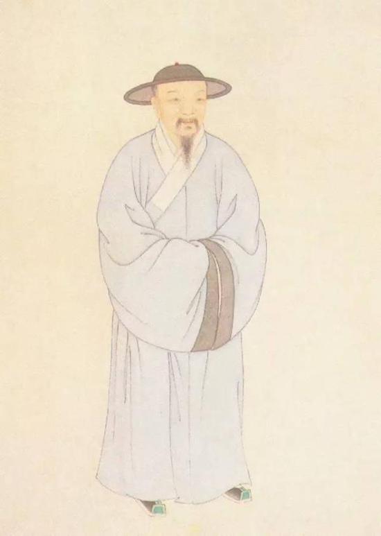 赵孟頫像，清叶衍兰绘