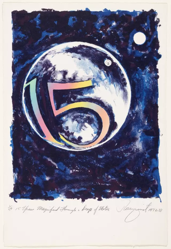 罗森奎斯特《15 Years Magnified Through a Drop of Water》,1972-1973年