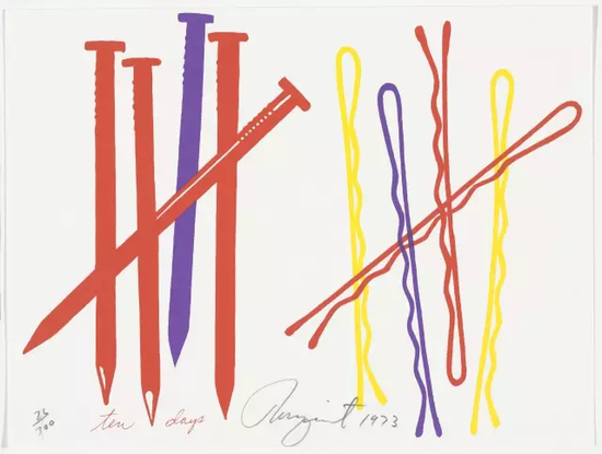 罗森奎斯特《Untitled》,1973年