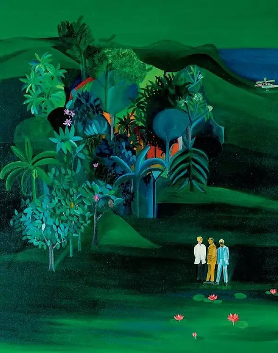 《美国调查员》(American Survey Officer),1969年,布面油画