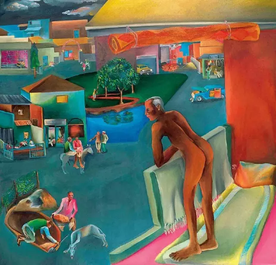 《你无法满足所有的人》(You Can’t Please All),1981年,布面油画,167×167cm