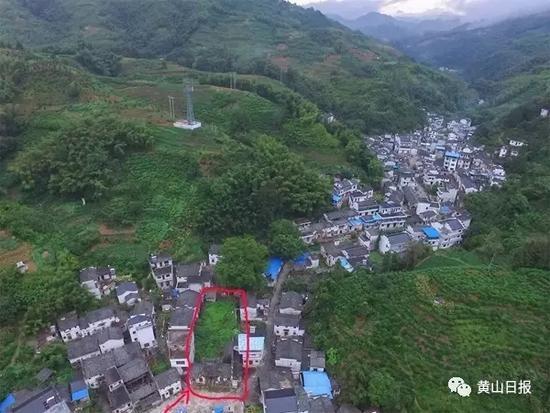 红体部分为王氏宗祠