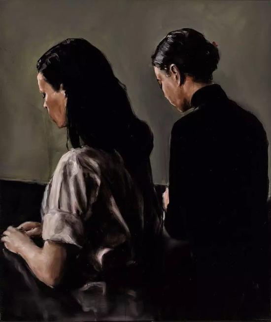 Micha?l Borremans, 《Two》, 2004。图片：伦敦苏富比