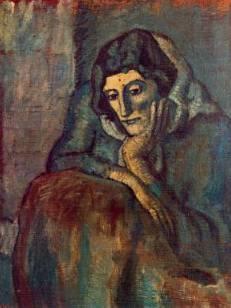 毕加索 忧郁的女人 1902