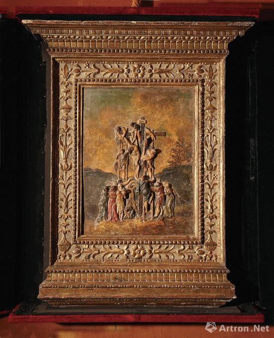 米开朗基罗·博那罗蒂，《耶稣下十字架》，77x45cm，彩绘灰泥，1510 - 1530年
