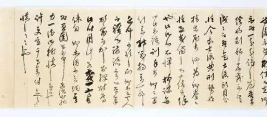 《正祖宸翰》朝鲜 正祖1797-1798之间 纸本水墨 28.5×1071.0cm 韩国国立中央博物馆 藏 ?3173