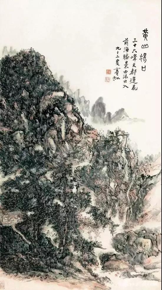 在1952年的时候,黄宾虹的画才1块钱一幅,普通工人一个月工资可以买好多幅。