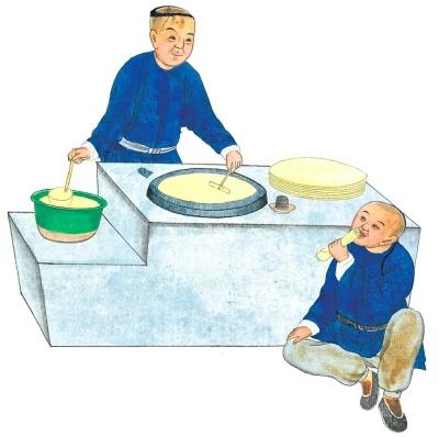 烙煎饼图