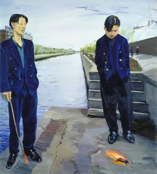 刘晓东《烧耗子》，1998